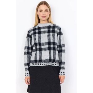 Soyaconcept - Pullover - Grijs - Ruitprint
