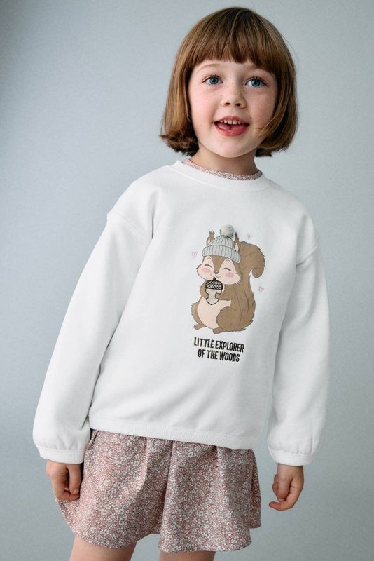 Mango - Sweater - Kids - Met Lange Ballonmouwen - Zacht
