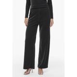 VILA - ELEINAS - Broek - Zwart - Wide Leg - Mid Waist