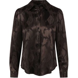 Elvira Collections blouse donkerbruin