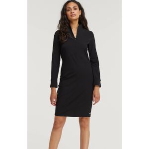 TQ-Amsterdam - Floortje - Damesjurk - Zwart - Travelstof