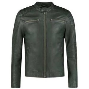 Goosecraft Leren Jas Jacket965 Military Green