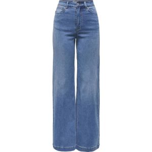 ONLY TALL - High Waist Wide Leg Jeans - Medium Blue Denim