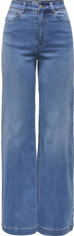 ONLY TALL - High Waist Wide Leg Jeans - Medium Blue Denim
