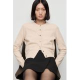 MANGO - Gebreid vest - Lichtbeige - Eliote