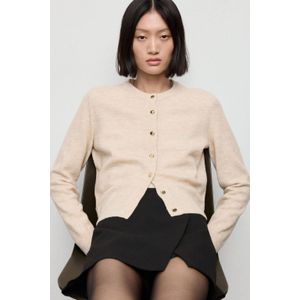 MANGO - Gebreid vest - Lichtbeige - Eliote