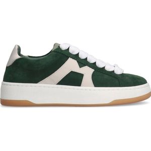 Manfield suède sneakers groen