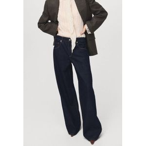 Mango wide leg jeans dark blue denim