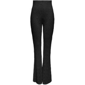 ONLY CARMAKOMA flared high waist broek zwart