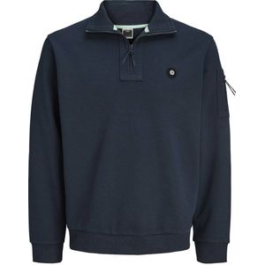 Jack & Jones - Jcodonald Half Zip Sweat - Trui - Outer Space