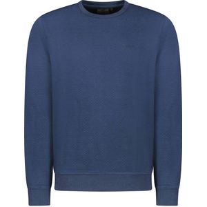 Cars sweater met textuur donkerblauw