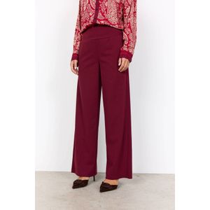 Soyaconcept regular waist pantalon donkerrood