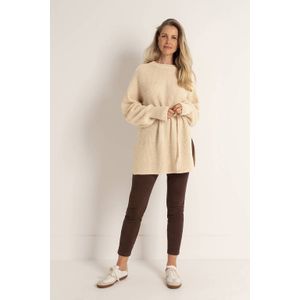 CLAUDIA BY CLAUDIA STRÄTER - Skinny High Waist Legging - Donkerbruin - Fijn Gebreid