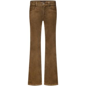 Red Button - Bibette 10W - Flared Broek - Bruin - Hoge Taille - Corduroy