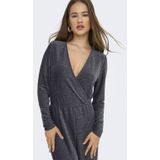 Only - Onlrich ls glitter jumpsuit - Zilverkleurig - Dames
