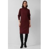 Jurk - Gebreide Midi-jurk - Wolmix - Regular Fit - Ajour-details