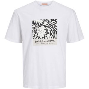 JACK & JONES PLUS SIZE T-shirt JORMARBELLA Plus Size met printopdruk bright white