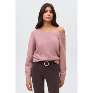 MANGO TEEN - Trui - Zacht Katoen - Trendy One Shoulder Kraag