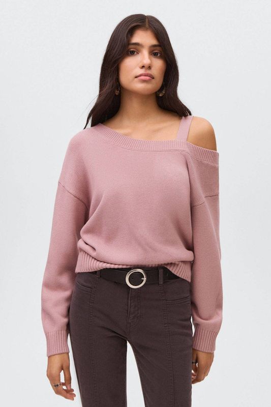 MANGO TEEN - Trui - Zacht Katoen - Trendy One Shoulder Kraag