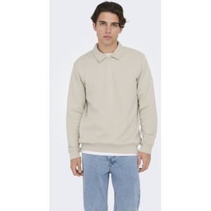 ONLY & SONS sweater lichtgrijs