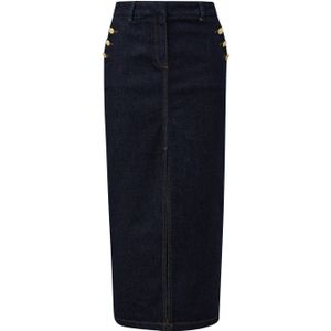 comma spijkerrok dark blue denim