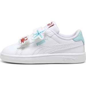 Puma Smash 3.0 Badges V sneakers wit/lichtblauw/rood