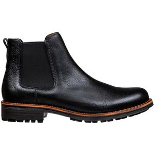 Van Lier Fritz leren chelsea boots zwart