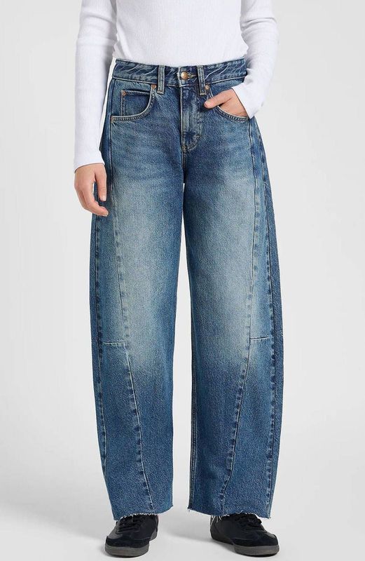 Lee Damesjeans Rider Barrel, Loose Fit, Wide Leg, Going Forward, 25W / 31L