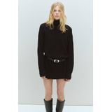 MANGO Gebreide jurk 'TALDOTE'  zwart