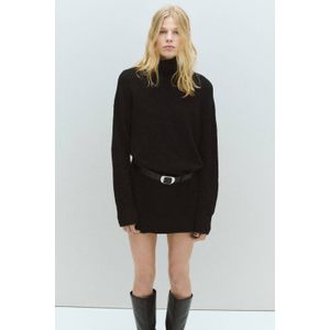 MANGO Gebreide jurk 'TALDOTE'  zwart