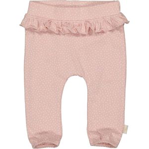 LEVV baby regular fit broek LNAIKINOS met stippen zachtroze/wit