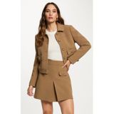 Morgan - Winterjasje - Camel - Dames - Lange Mouwen - Knoopsluiting