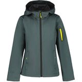 Icepeak softshell jack Kanorado grijsgroen/geel