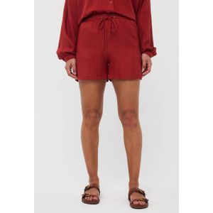 Ydence wide leg regular waist casual short rood