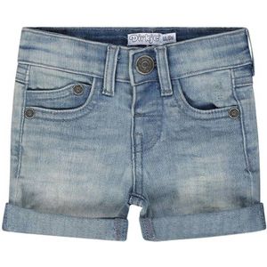 Dirkje denim short Jeans shorts turn-up blauw