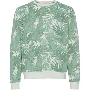 Blend sweater met all over print groen