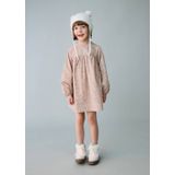 Mango Kids gebloemde blousejurk roze