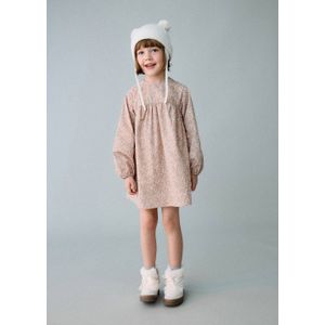 Mango Kids gebloemde blousejurk roze