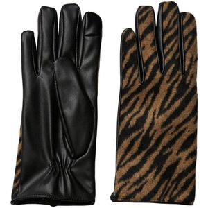 PIECES handschoenen PCJALILA zwart/bruin