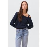 MANGO TEEN trui marineblauw fijn gebreid