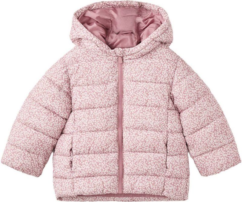 MANGO KIDS - June - Gewatteerde Jas - Rosa/Wit