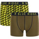 WE Fashion Blue Ridge boxershort - set van 2 geel/bruin