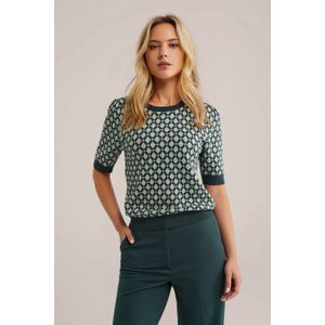 WE Fashion gebreide trui donkergroen