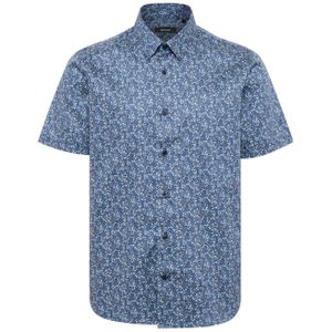 Matinique regular fit overhemd trostol met all over print dark navy