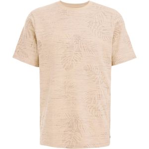 WE Fashion T-shirt met jacquard coral beach