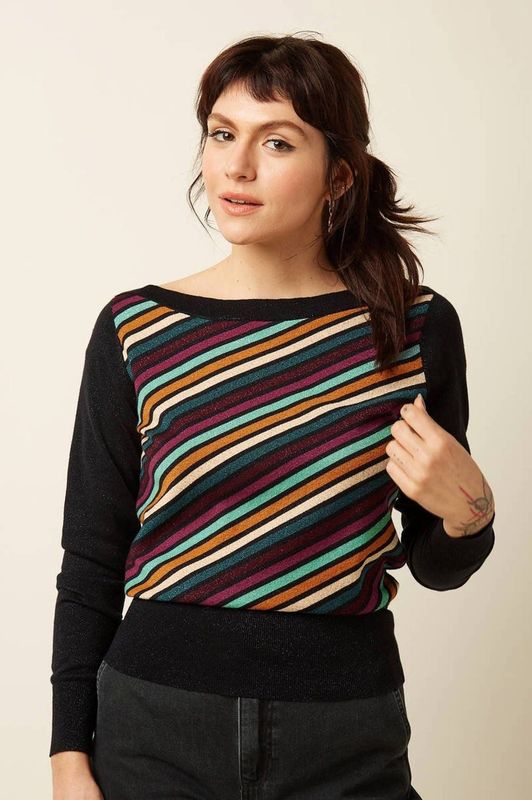 Trui dames - King Louie - Zwart/Multicolour