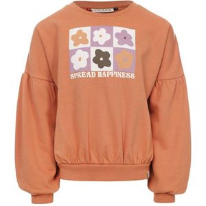 LOOXS little sweater met printopdruk licht abrikoos