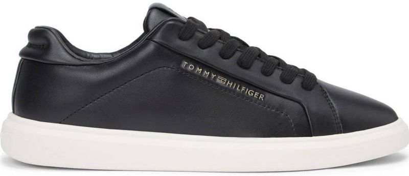 Tommy Hilfiger leren sneakers zwart