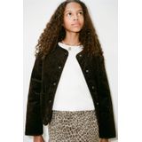 MANGO KIDS - Tussenjas - Donkerbruin / Zwart - Leo
