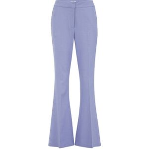 WE Fashion wide leg regular waist broek paars